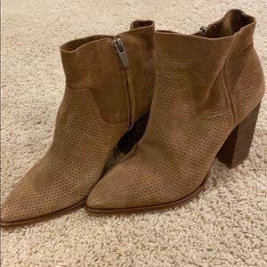 Vince Camuto tan booties
